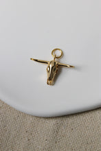 Load image into Gallery viewer, Longhorn Skull Charm