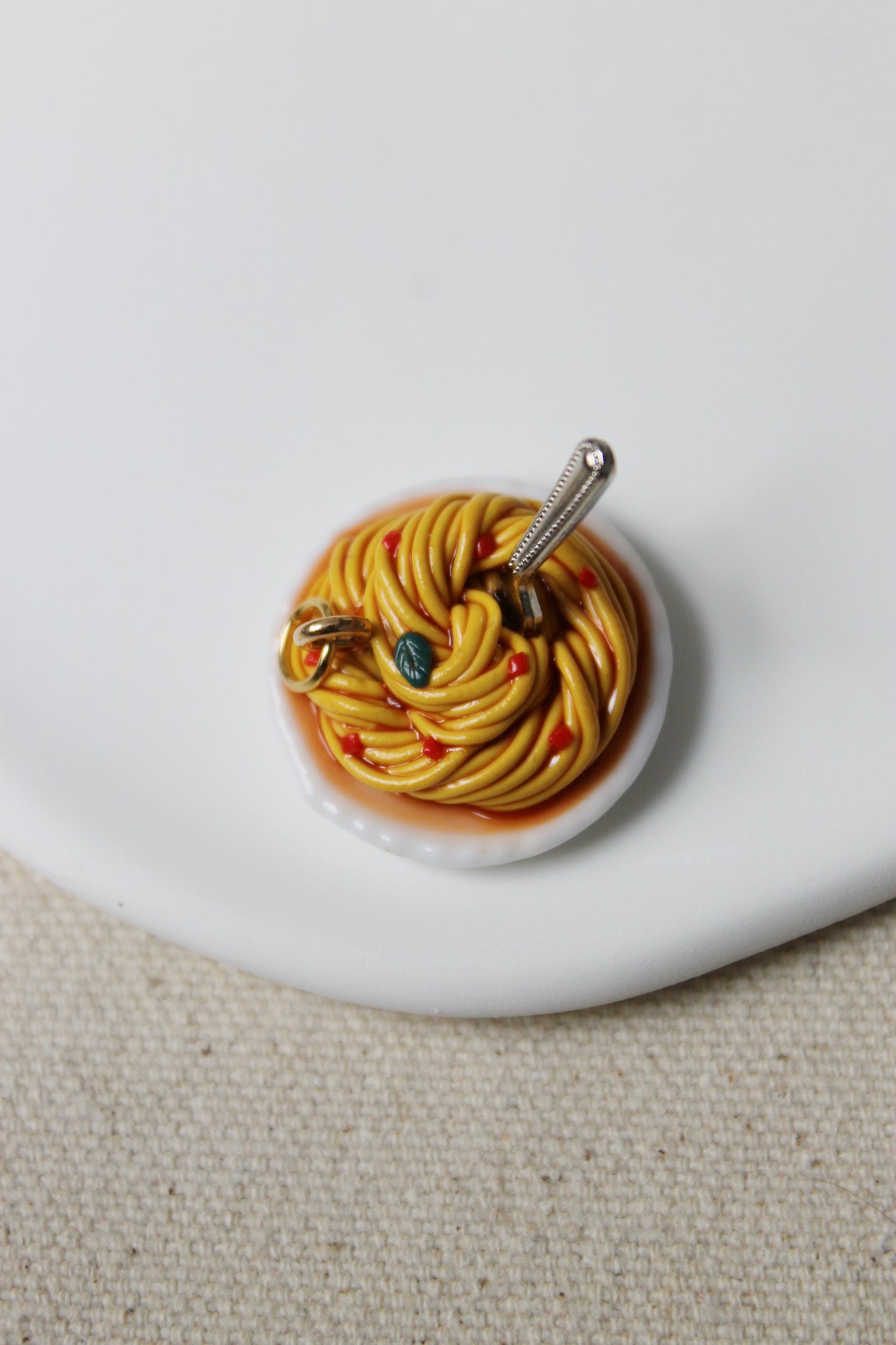 Plate of Spaghetti Charm