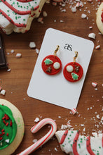 Load image into Gallery viewer, Christmas Cookie Plate Earrings
