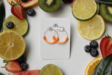 Load image into Gallery viewer, Peach Bellini Hoops
