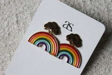 Load image into Gallery viewer, Cloud + Rainbow Earrings
