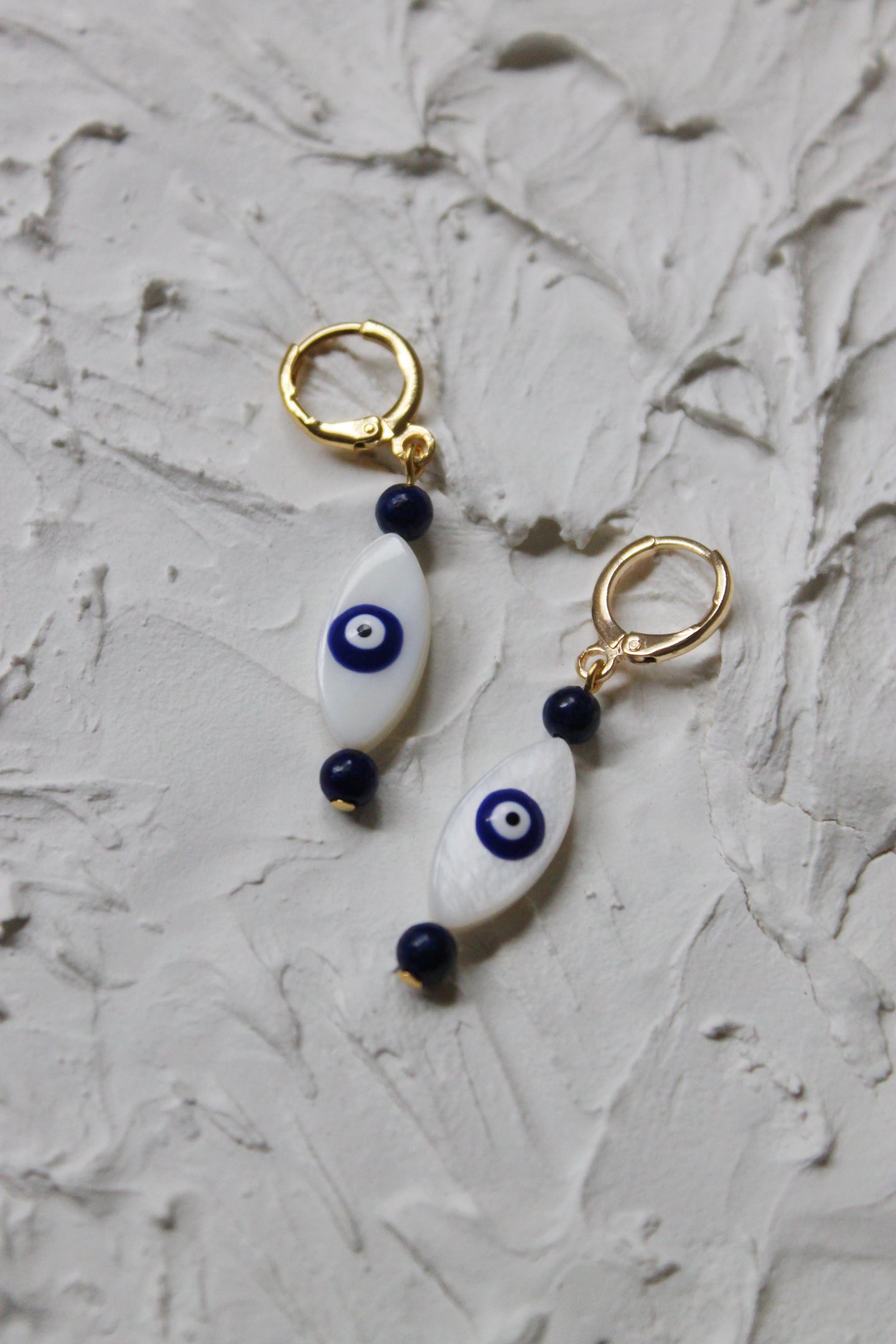 Gemstone No. 3 Earrings (Evil Eye)