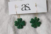 Load image into Gallery viewer, shamrock hoops
