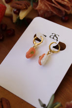 Load image into Gallery viewer, Salmon Nigiri w/ Wasabi Earrings
