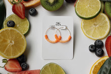 Load image into Gallery viewer, Peach Bellini Hoops
