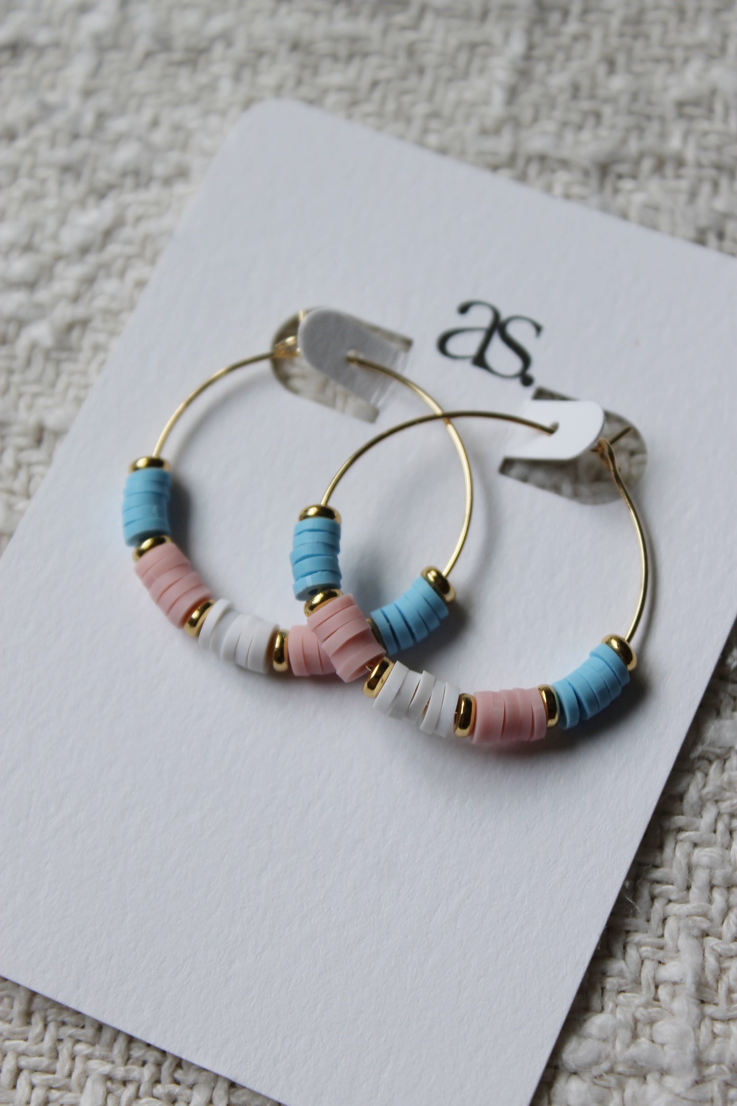 Trans Pride Rainbow Hoops