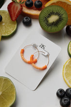 Load image into Gallery viewer, Peach Bellini Hoops
