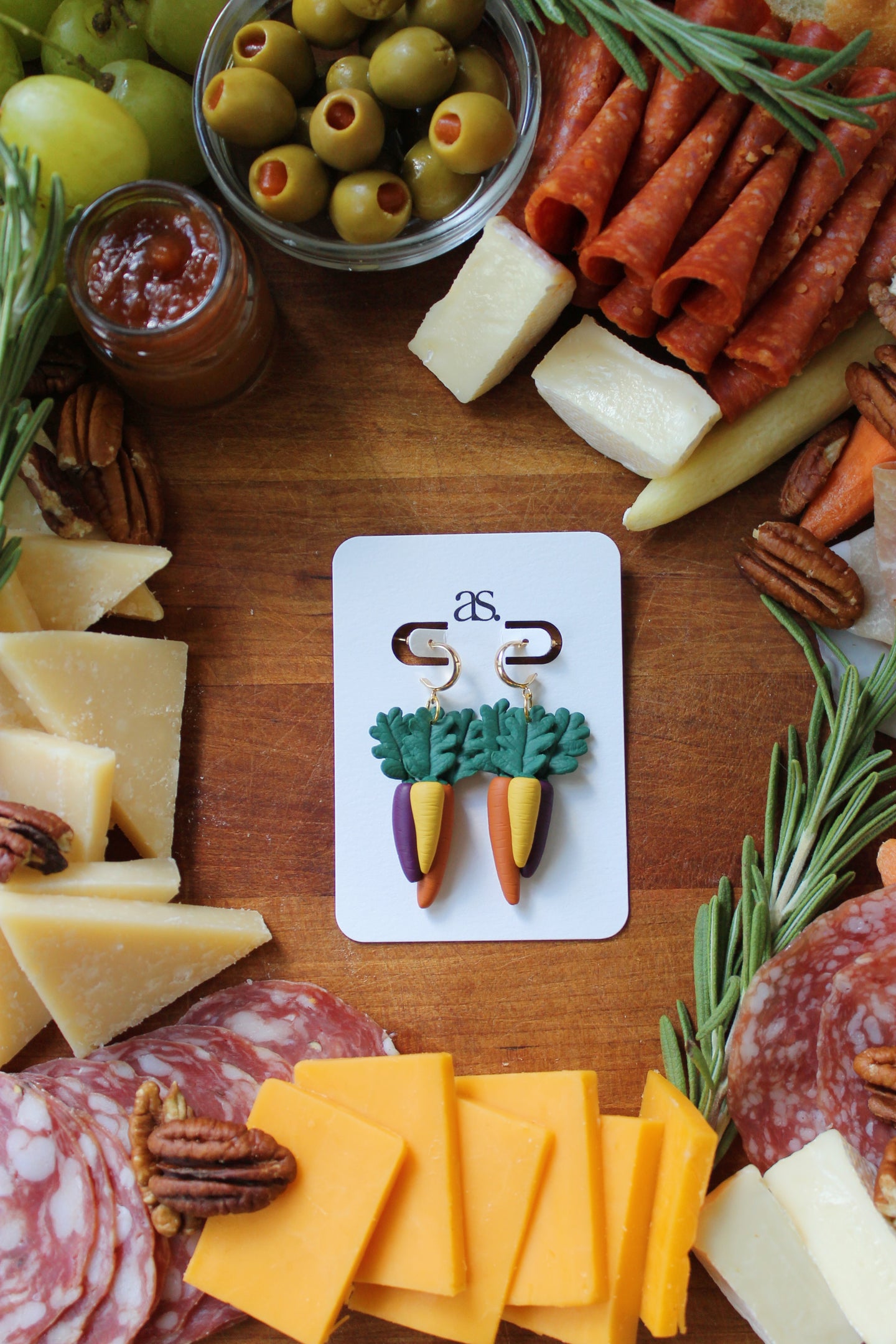 Carrot Bunch Earrings