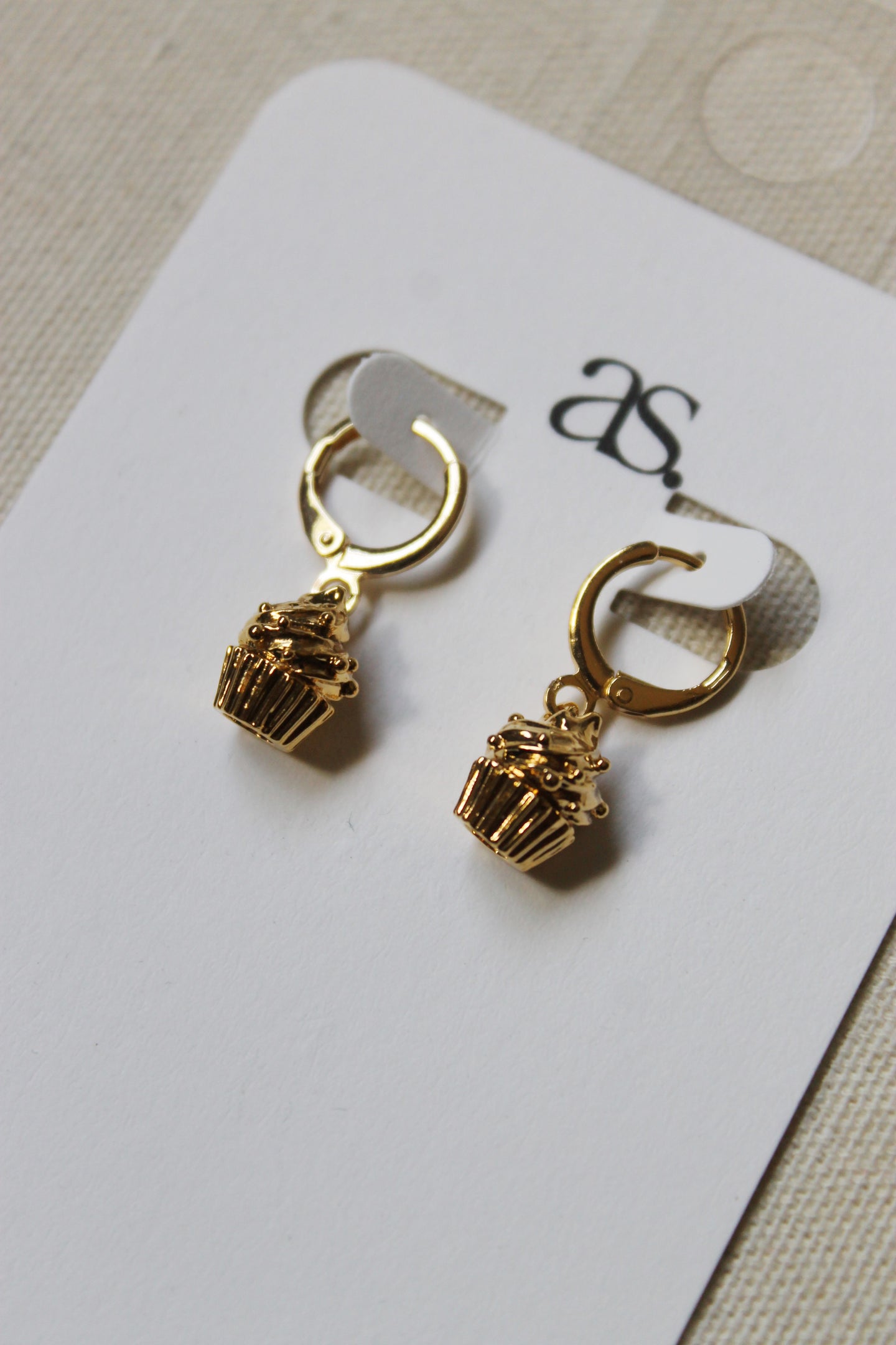 Cupcake Charm Earrings