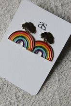 Load image into Gallery viewer, Cloud + Rainbow Earrings
